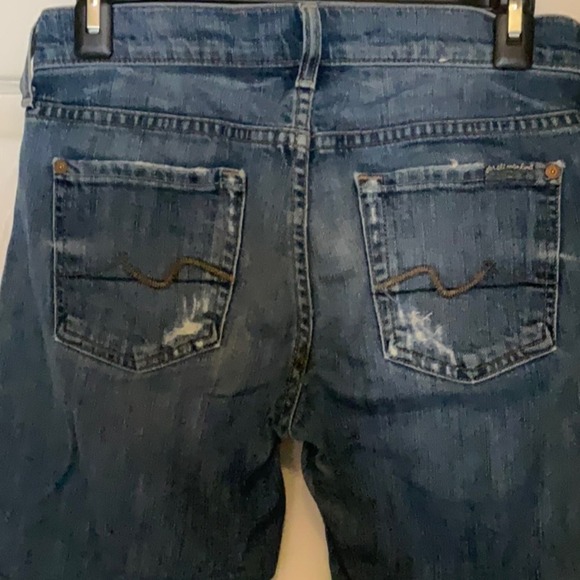 7 for All Mankind Roxanne Midrise Denim Ankle Jeans Sz 26 - Picture 7 of 15